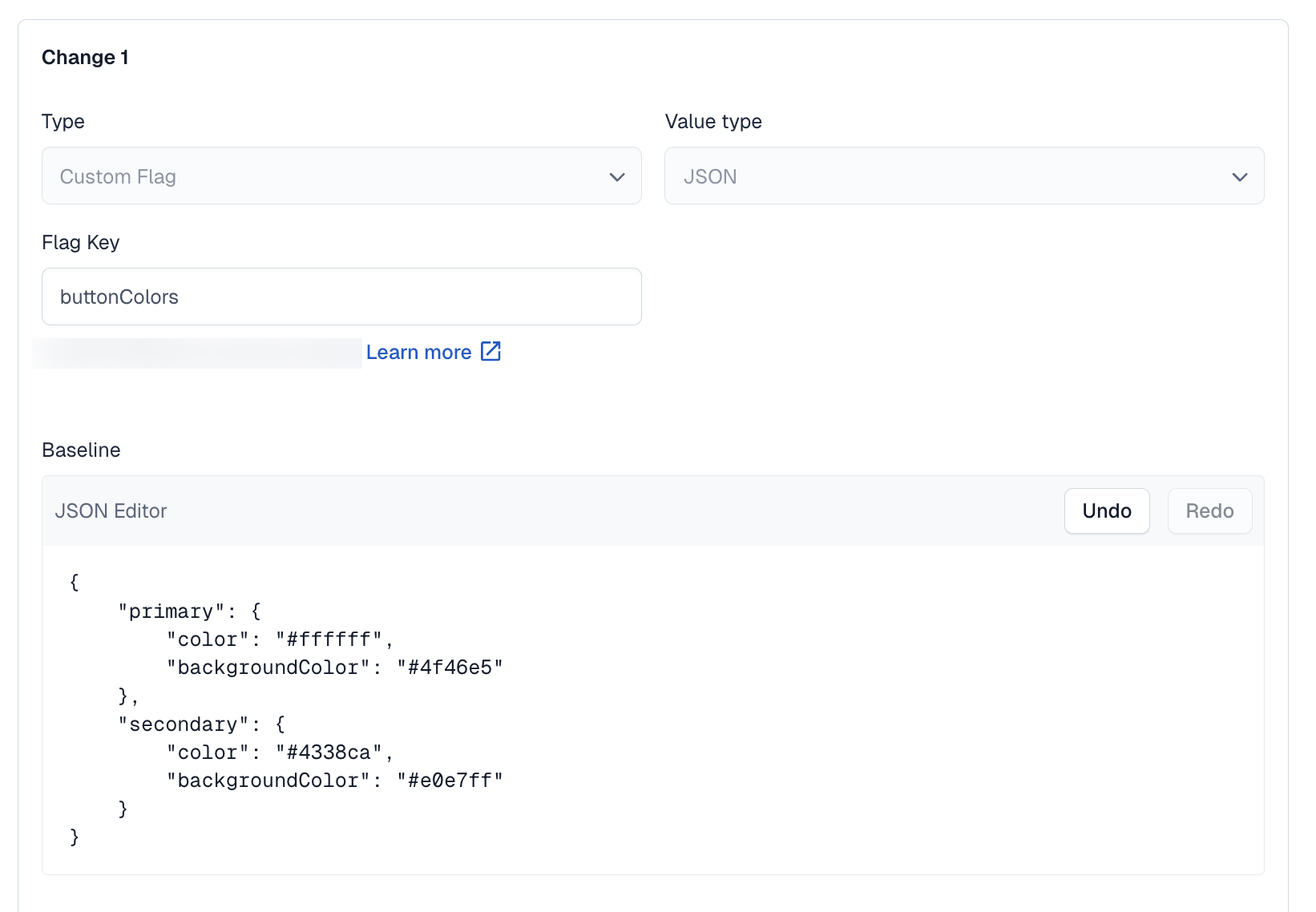 Custom flags with a JSON type